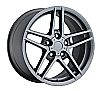 Chevrolet Corvette 1997-2012 18x8.5 5x4.75 +56 C6 Z06 Style Wheel - Grey With Cap 