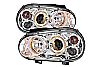 Volkswagen Golf Iv 1999-2004 Halo Projector Headlights - Chrome Housing Clear Lens 