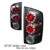 Dodge Ram 2002-2005  Black Euro Tail Lights