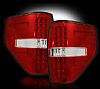 Ford F150 2009 - 2012 LED Tail Lights Red