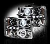 Chevrolet Silverado 2007-2010 Chrome Projector Headlights