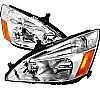 Honda Accord 2003-2008 Chrome Euro Headlights  