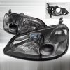 Honda Civic 2001-2003 Black Euro Headlights  