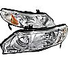 Honda Civic 2006-2011 Chrome Euro Headlights  