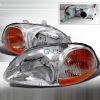 Honda Civic 1996-1998 Chrome Euro Headlights  