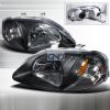 Honda Civic 1999-2000 Black Euro Headlights  