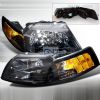 Ford Mustang 1999-2004 Black Euro Headlights  