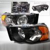 Dodge Ram 2002-2005 Black Euro Headlights  