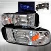 Dodge Ram 1994-2001 Chrome Euro Headlights With LED'S 