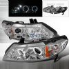 Honda Civic  2006-2011 Chrome Halo Projector Headlights  W/LED'S