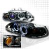 Honda Civic 4 Door 1992-1995 Black Halo Projector Headlights  