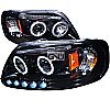 Ford F150  1997-2003 Gloss Black Halo Projector Headlights Smoke Lens 