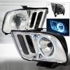 Ford Mustang 2005-2009 Chrome Euro Headlights  