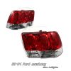 Ford Mustang 1999-2004  Red / Clear Euro Tail Lights