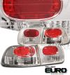 Honda Civic 1992-1995 Hatchback Chrome Euro Tail Lights