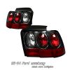 Ford Mustang 1999-2004  Black Euro Tail Lights