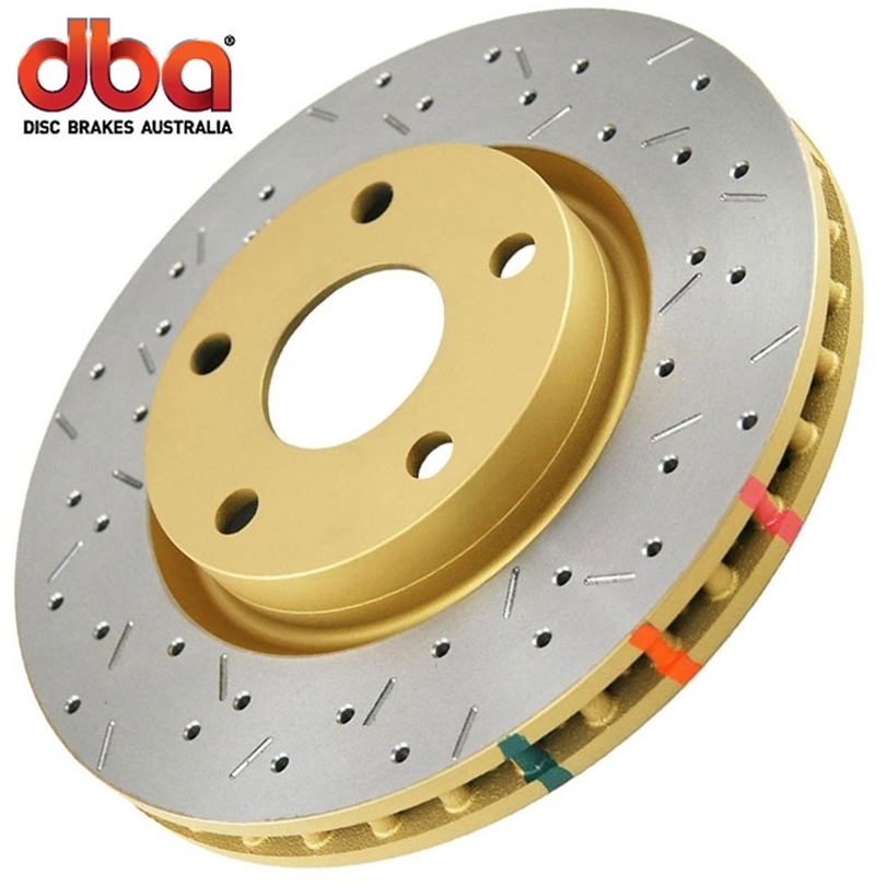 Porsche 911 997 911 3 6 Carrera 4 05 11 Dba 4000 Series Cross Drilled And Slotted Front Brake Rotor By Dba xs