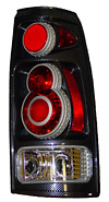 Chevy Full Size Pickup 88-98 Retro 3D Carbon Fiber Euro Tail Lights 