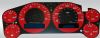 Chevrolet Silverado 2007-2009 Hd Red / Blue Night Performance Dash Gauges