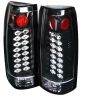 Chevrolet Full Size Pickup 1988-1998  Black LED Tail Lights