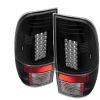 Ford F150 1997-2003  Black LED Tail Lights