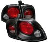 Honda Accord 1996-1997  Black Euro Style Tail Lights