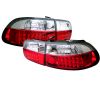 Honda Civic 1992-1995 2/4dr Red Clear LED Tail Lights