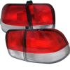 Honda Civic 1996-1998 4DR Red Clear Euro Style Tail Lights