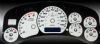 Chevrolet Silverado 1999-2002 Hd White / Blue Night Performance Dash Gauges