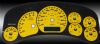 Chevrolet Silverado 1999-2002 Hd Yellow / Blue Night Performance Dash Gauges