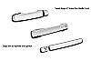 1997-2003  Ford F150 Regular Cab (w/o Keypad w/o Passenger Side Keyhole) Chrome Door Handles