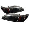 Ford Mustang 1994-1998 Black Euro Crystal Headlights 