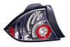 Honda Civic Coupe 01-05 Gun Metal LED Tail Lights