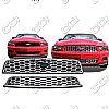 Ford Mustang V6 2011-2012 Chrome Front Grille Overlay 