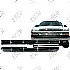 Chevrolet Tahoe Ls, Lt 2000-2006 Chrome Front Grille Overlay 