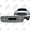 Gmc Sierra S, Sle, Slt 1999-2002 Chrome Front Grille Overlay 