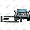 Ford Super Duty Xlt, Lariat 2008-2010 Chrome Front Grille Overlay 