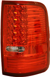 Ford F150 2004-2008 Red Housing Clear Lens LED Tail Lights