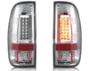 Ford F150 Fleetside 1997-2003 LED Tail Lights Chrome with Clear Lens