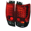 Ford Expedition 1997-2002 LED Tail Lights Red Smoke