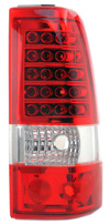 Chevrolet Silverado 99-02 LED Tail Lights Red/Chrome