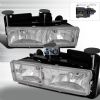 Chevrolet Full Size Pickup 1988-1998 Chrome Euro Headlights  