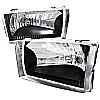 Ford Super Duty 1999-2004 Black Euro Headlights  