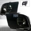 Ford Mustang 2005-2011Euro Crystal Headlights   - Smoke 