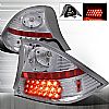 Honda Civic 2 Door 2001-2003 Chrome LED Tail Lights 