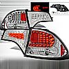 Honda Civic 4 Door 2006-2008 Chrome LED Tail Lights 