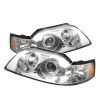 Ford Mustang  1999-2004 LED 1pc Projector Headlights  - Chrome