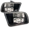 Ford Mustang  2005-2009 Halo LED Projector Headlights  - Black