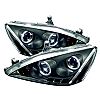 Honda Accord 2003-2007  Black Halo LED Projector Headlights