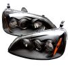 Honda Civic 2001-2003  2/4DR Black Halo Projector Headlights